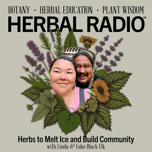 Episode artwork for the Herbal Radio podcast episode, Herbs to Melt the Ice and Build Community | Featuring Luke & Linda Black Elk.