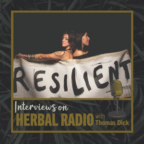 Resilient album art by Rising Appalachia for the Herbal Radio Podcast