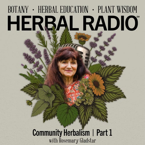Episode artwork for the Herbal Radio podcast episode: Community Herbalism Part 1 | Featuring Rosemary Gladstar.